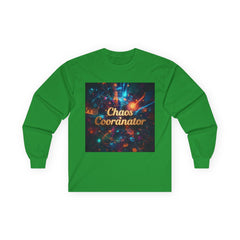 Unisex Long Sleeve Tee - Chaos Coordinator, Fun Graphic Tee, Gift for Organizers, Casual Wear, Unique Gift Idea, Holiday Apparel