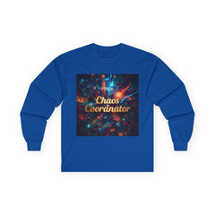 Unisex Long Sleeve Tee - Chaos Coordinator, Fun Graphic Tee, Gift for Organizers, Casual Wear, Unique Gift Idea, Holiday Apparel