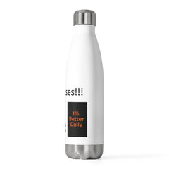 Motivational Insulated Bottle | No Excuses, Daily Inspiration, Reusable Water Bottle, Fitness Gift, Travel Mug, Eco-Friendly Drinkware