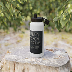 Stainless Steel Motivational Water Bottle - Sports Lid, Inspirational Drinkware, Fitness Gift, Custom Hydration Flask, Adventure [...]