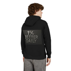 Inspirational Unisex French Terry Hoodie - Never Give Up, Motivational Sweatshirt for Everyday Wear, Gift for Friends, Cozy Casual Style