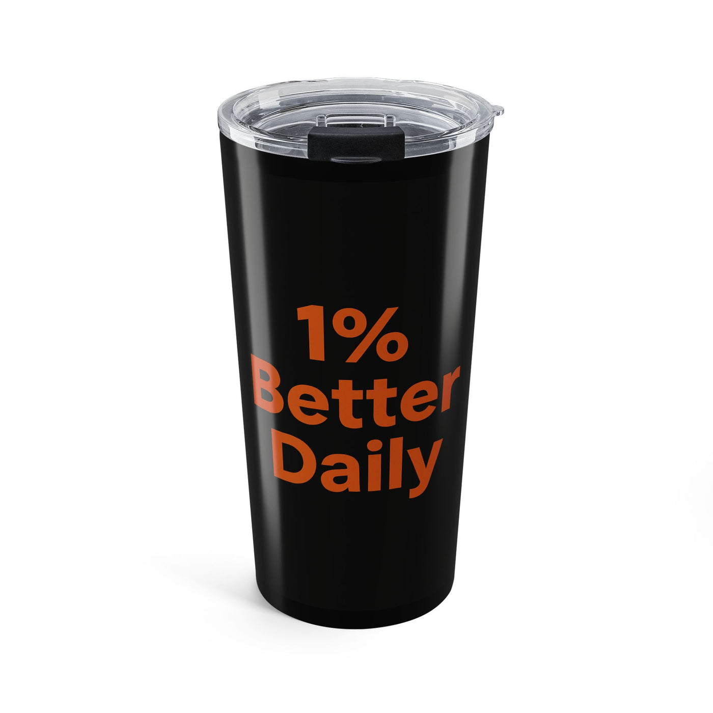 Empowering 20oz Tumbler - 1% Better Daily, Motivational Travel Mug, Gift for Goal-Getters, Office Essential, Wellness Keepsake
