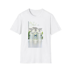 QR Logo T‑Shirt — Branded Medusa Spray Bottle Design
