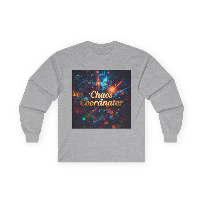 Unisex Long Sleeve Tee - Chaos Coordinator, Fun Graphic Tee, Gift for Organizers, Casual Wear, Unique Gift Idea, Holiday Apparel