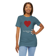 Heartfelt Vibe Tee: Your Vibe Attracts Your Tribe - Unisex Short Sleeve Shirt, Gift for Friends, Casual Wear, Positive Energy Top