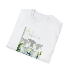 QR Logo T‑Shirt — Branded Medusa Spray Bottle Design