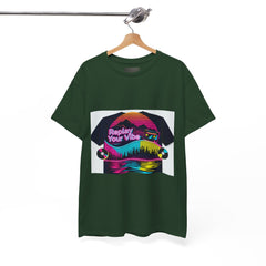 Retro Vibe Unisex Heavy Cotton Tee - Casual Style Shirt, Perfect for Summer Festivals, Graphic T-Shirt, Gift for Music Lovers, Comfort Wear