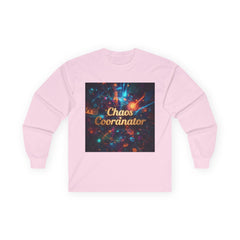 Unisex Long Sleeve Tee - Chaos Coordinator, Fun Graphic Tee, Gift for Organizers, Casual Wear, Unique Gift Idea, Holiday Apparel